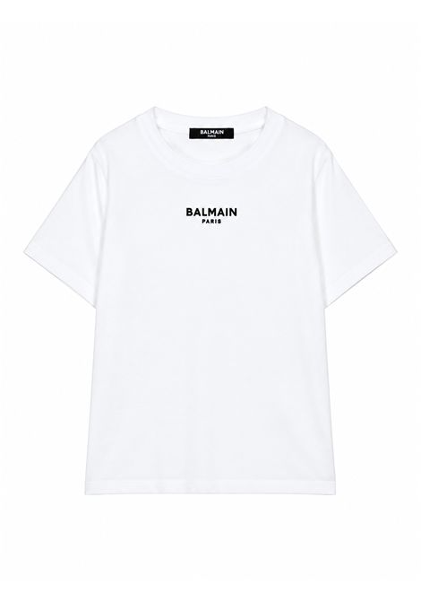 T-shirt con logo BALMAIN KIDS | BZ8I11 Z3672102NE